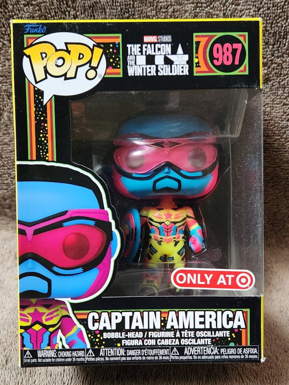 FUNKO POP! CAPTAIN AMERICA The Falcon and the Winter Soldier Bobble #987 - NEW